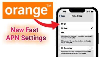 How to Configure Orange Morocco (Formerly Meditel) APN for 4G/5G Internet